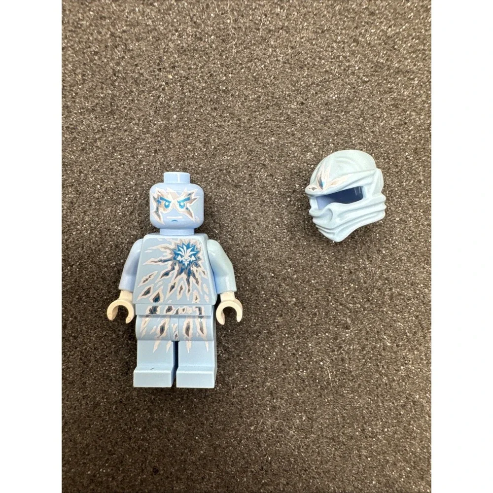 Lego Ninjago NRG Zane Minifigure (9590) Njo 0069 VG Authentic - Rare